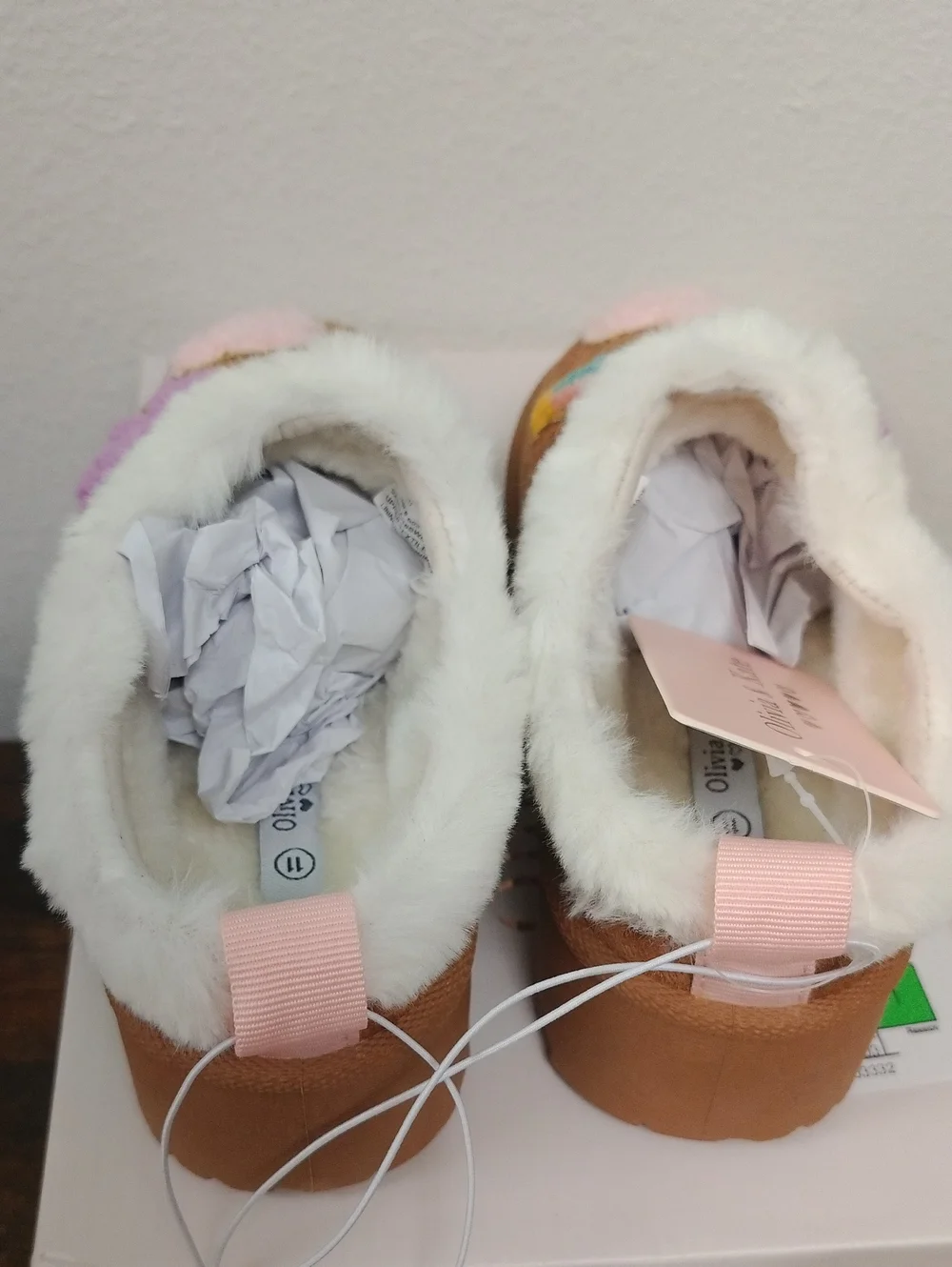 Girls Brown Slip On Cushioned Slippers